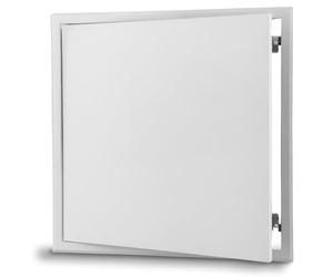 AirTech-UK Metal Access Panel Various Push Lock Inspection Panel Door Push Open Secure Push Lock Hinge Wall or Ceiling Mounted Easy to Fit Cover Plumbing Electrical Wiring (450 X 450 mm)