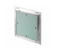 AirTech-UK Plasterboard Aluminium Access Panel Inspection Hatch - Ideal for Walls and Ceilings - Detachable Hinged Push Lock Door with White Powder Coated Aluminium Frame ((150 x 200) mm)