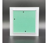 Airtech-Uk Plasterboard Aluminium Access Panel Inspection Hatch Walls And Ceilings Detachable Hinged Push Lock Door (500 X 500 mm)