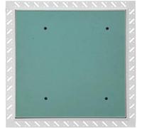 Airtech-Uk Plasterboard Steel Access Panel Beaded Frame Inspection Hatch Detachable Push Lock Door (450mm X 450mm)