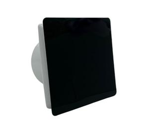 AirTech-UK Powerful Bathroom Extractor Fan with Humidistat - Matte Black Extractor Fan for Bathrooms - Silent Bathroom Ventilation - 150mm / 6 Inches