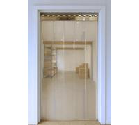 Airtech-Uk Pvc Strip Curtain Door Kit 1 X 2.5 Meters With 5 Strips (2mm Thick And 200mm Wide), Stainless Steel Rail And Clamps