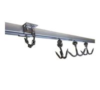 AirTech-UK Sliding Meat Rail Complete Kit Vatious Sizes (Double Hooks, 3 Meter Rail)