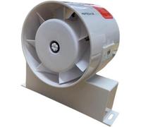 Airtech-Uk Tubo In Line Bathroom Shower Room Extractor Fan - Axial Flow - Run On Timer 100mm 4"