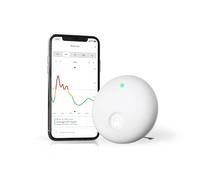 Airthings 321 Wave Enhance -Indoor Air Quality Monitor for CO2, VOC, Humidity, Temp, Pressure plus Noise & Light Sensors - Monitors Conditions for Sleep in Bedrooms & for Concentration in Home Offices