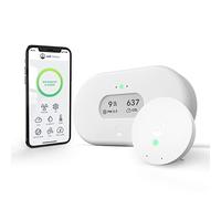 Airthings View Plus Air Quality Monitor & Anti-Mould Kit (Fine Particles, Radon, Carbon Dioxide (CO2), Volatile Organic Compounds (VOCs), Humidity, Temperature, Air Pressure & Pollen Levels)