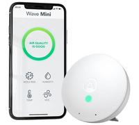 Airthings 292 Wave Mini - Indoor Air Quality Monitor with Volatile Organic Compound (VOC), Humidity and Temperature Detectors, Cable-Free
