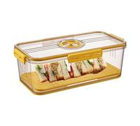 Airtight Bread Bins, Bread Bin for Kitchen Worktop, Reusable Bread Box with Time Tracking, Bread Holder Container, Airtight Bread Storage Box with Air Valve for Homemade Bread