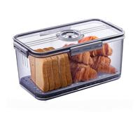 Airtight Bread Bins for Storage, Kitchen Bread Bin with Time Recording and Lip for Seal to Kepp Fresh Bread Box Containers for Homemade Bread Cookies Toast Bagle Dount & Pastries