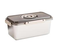 Airtight Bread Box - Stainless Steel Storage Container, Kitchen Pantry Organizer with Lid, Durable Handle Design | Perfect for Sandwich Toast Loaf Dough Bagel