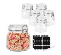 Relaxdays Set of 6 jam jars, 750 ml