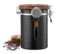Airtight Coffee Canister -Coffee Grounds Container, Food Preservation Jar | Airtight Storage Solution for Stainless Food Jars Including Spoons, Kitchen , Sugar, Cereal