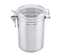 Airtight Coffee Container,Stainless Steel Vacuum Eco-friendly Coffee Container Silica Seal Sealed Storage Jar with Transparent Cover for Sugar Tea Bean Nuts etc(1900ml)