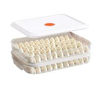 Airtight Containers - Food Storage | Food Containers with Tapas | 2 Tier Freezer Container | Stackable Cookie Organizer for Cookies, d0nas