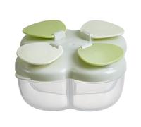 Airtight Containers Four Leaf Portable Baby Milk for Going Out Newborn Baby Milk Packaging Four 40g Per (Green, 11cm)