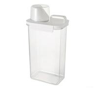 Airtight Detergent Dispenser With Measuring Cup, Washing Powder Dispenser, Clear Laundry Powder Detergent Storage Box, Washing Powder Container Storage Bucket Detergent Box