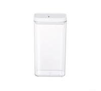 Airtight Food Storage Container with Lid, Clear Dry Food Bin for Rice Flour Sugar Cereal, Plastic Grain Organizer Jar for Kitchens Cupboard and Pantry, Moisture