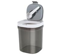 Airtight Formula Container Include Spoon Grey Coffee Canister Stackable Food Containers Include Lids Milk Powder Formula Dispenser for Coffee, Cereal, Flour(1300ml)