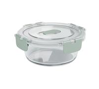Airtight Glass Food Storage Round Containers 620ml Clip Lock Lid 100% BPA Free