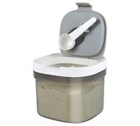 Airtight Milk Powder Container with Lid & Magnetic Spoon Stackable Formula Dispenser Kitchen Food Storage Jar Ground Coffee Canister for Milk Powder Formula, Beans, Tea, Sugar, Flour, Cereal(800ml)