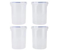 Airtight Paint Container Set - 1000ml Transparent Paint Storage Cups for Home Projects, Includes Mixing Balls & Brushes