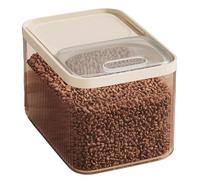 Airtight Pet Food Storage Container Up to 30 Lbs for Dog Cat and Other B in with Measuring Cup Bucket Pantry Organizing (Clear, A)