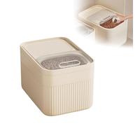 Airtight Pet Food Storage Container, Up To 30 Lbs, For Dog Cat And Other Pet Food Storage Bin With Measuring Cup, Storage Bucket (White, s)