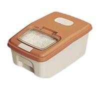 Airtight Rice Container, Rice Storage Box, Moisture-proof Dispenser with Lid and Wheels for Cereal, Flour, Coffee, Cookies, Pasta, Oatmeal, Sweets and Storage in
