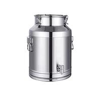 Airtight Stainless Steel Milk Transport Can - 20L Farm Storage Can for Milk Wine Oil Tea - Sealed Lid & Spigot Dispenser - & Leak-Proof Container
