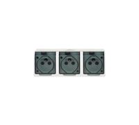 Airtight Triple Surface Mount Socket with HERMES 0323-01