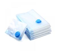 Airtight Vacuum Storage System for Clothes and Linens, Transparent Design Clear Compression Bags for Home and Travel, Double Leakproof Technology with