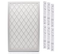 Airtime Filters Reusable 16x25x1 Merv 8 Air Filter, ABS Plastic housing with 6 Pleated Filters for Cost-Effective Indoor Air Filtration (16x25x1 Merv 8)