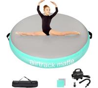 Airtrack Matte Airspot, Circular gymnastics mat 20CM Height Diameter 140CM Inflatable Tumbling Matte Air Barrel