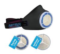 Airtrim Cold-Weather Breathing Mask, Black, with 2 Replacement Filters