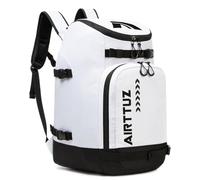 AIRTTUZ Ski Boot Bag - Ski and Snowboard Boots Backpack，Excellent for Travel with Waterproof Exterior & Bottom - for Men, Women and Youth. (WHITE)