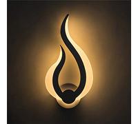 AIRUI Flame Wall Light Modern LED Wall Lamp Acrylic Wall Mounted Sconce Light Indoor Decoration for Living Room Bedroom Bedside Lamp,Neutral Light-10W
