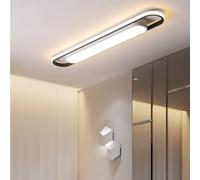 AIRUI Linear LED Ceiling Light Modern Creative Ceiling Lamp Flush Mount Metal Lighting Fixture for Hallway Office Bedroom Kitchen(40cm,Neutral White, 4500K)