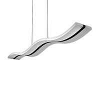 AIRUI Linear Ultra-Thin Pendant Light LED Curve Wave Chandelier Modern Adjustable Hanging Lamp Dining Room Bar Restaurant Ceiling Lighting,WhiteLight-100 * 12cm