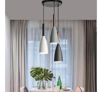 AIRUI Nordic Modern Pendant Ceiling Light Macaron Aluminum+Wood Chandelier