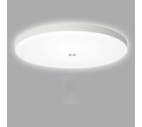 AIRUI Radar Sensor LED Ceiling Light PIR Twilight Motion Sensor Ceiling Lamp Round Cool White 6500K Waterproof Flush Porch Lamp for Hallway Stairway Balcony(23cm, 9W,White)