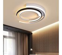 AIRUI Round LED Ceiling Light, Modern Geometric Ceiling Lamp Flush Mount Aluminum Ceiling Lighting For Bedroom Hallway Living Room Lounge,3 Color-50cm 52W