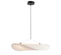 AIRUI Silk LED Chandelier Wabi-Sabi Style Japanese Pendant Light Modern Simple Adjustable Hanging Lamps for Living Room Dining Room Cafe(40cm, 18W,Warm White)