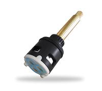 Airuida Diverter Ceramic Brass Replacement Water Mixer Faucet Inner Hot and Cold Water Control Faucet Cartridge for 3 Function Bathroom Faucets Tap Cartridge
