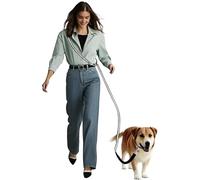 AIRUIDOG Hands Free Dog Leash, Multifunctional Crossbody Waist Leash for Dogs Walking Reflective Heavy Duty Running Dog Leashs for Medium and Large Dogs Walking,Jogging,Running,Training (Black)