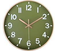 AIRUIFU Wall Clock - 10 Inch Non-Ticking Silent Battery Operated Round Wall Clock Modern Simple Style Decor Clock for Kitchen,Home,Bedroom,Living Room, Office