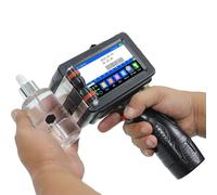 AIRUIXI 0.5/1 inch 600DPI Portable Handheld Inkjet Printer for Text QR Barcode Batch Number Logo(12.7mm with 1 ink,JP)