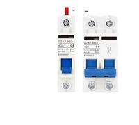 AIRUIXI DC MCB breaker DC 12V 24V 48V 36V 72V MCB Car Protector Circuit Breaker DZ47 Positive And Negative Pole Protection Switch Isolator(2P-2P,DC 150A)