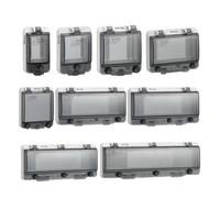 AIRUIXI IP67 Circuit Breaker Transparent Water and dust proof Box Window Switch Transparent Protective Window Cover Distribution Box Window Hood(XH-8P)