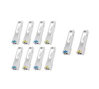 AIRUIXI SFP Module 1Pair 1.25G SFP Fiber Module SC Single Mode Fiber Module 5KM DDM 1310/1550nm Gigabit(5 Pair)