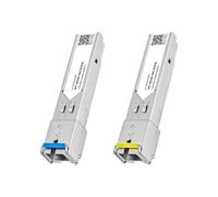 AIRUIXI SFP Module 1Pair 1.25G SFP Fiber Module SC Single Mode Fiber Module 5KM DDM 1310/1550nm Gigabit(1 Pair)